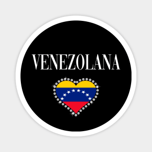 Camiseta Venezolana Venezuelan Girl Women T-shirt Magnet